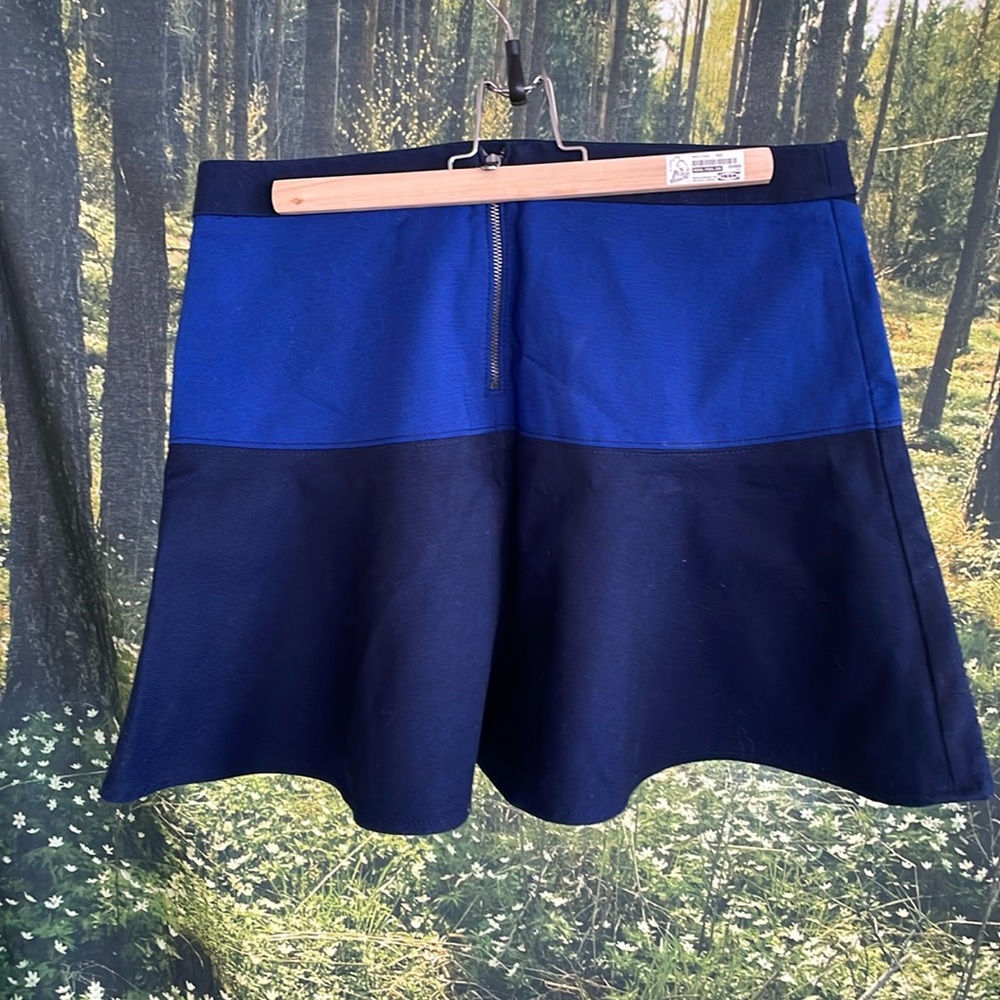 Colourblock skirt fit and flare